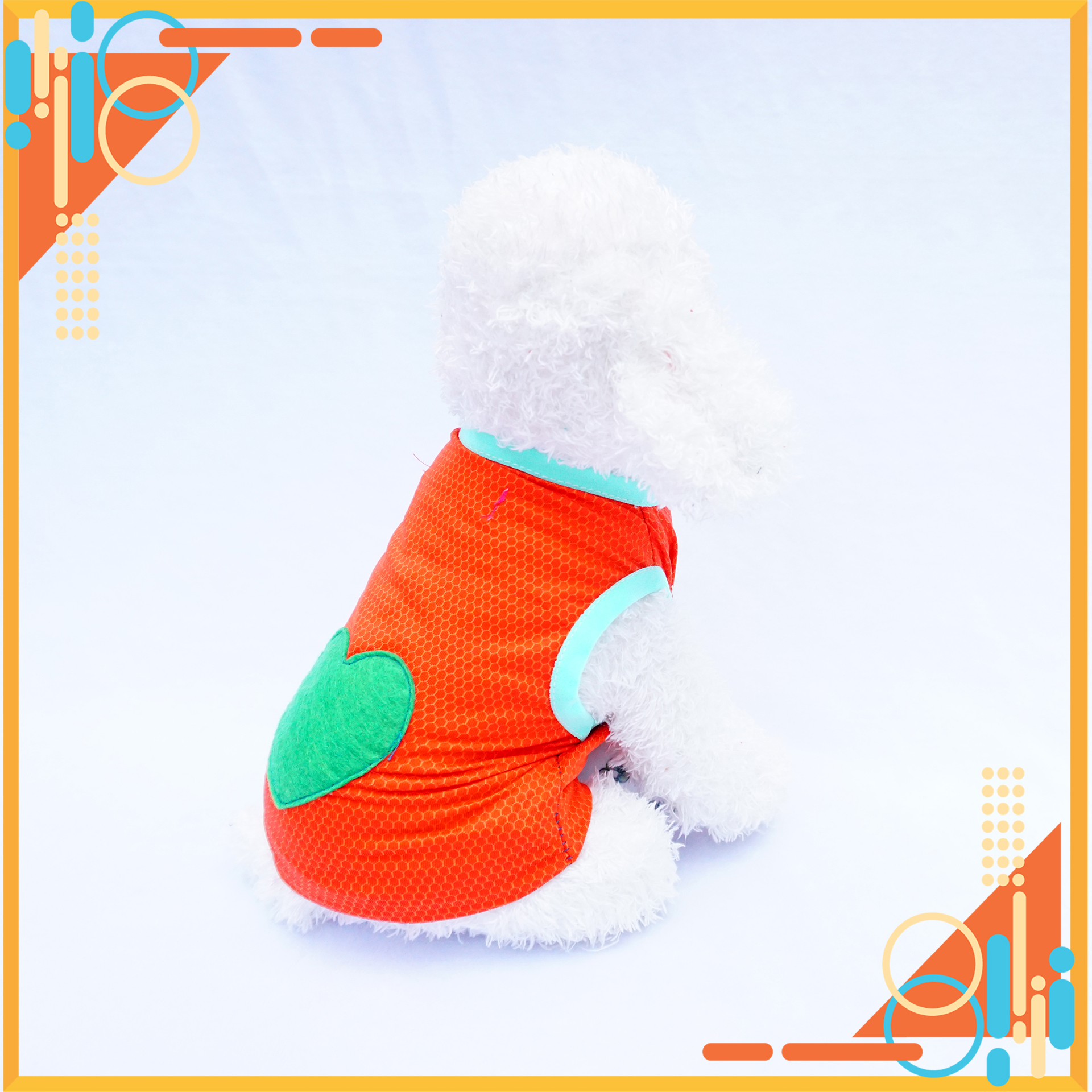 Áo cho Thú cưng, Áo 3 lỗ Tim PD047