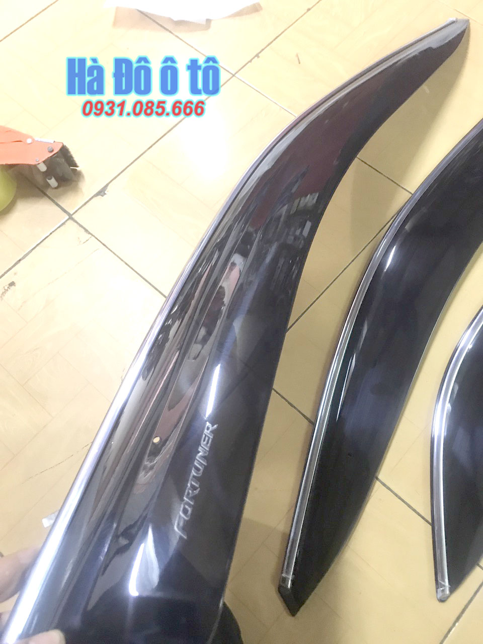 Bộ vè mưa toyota fortuner 2005 2006 2007 2008 2009 2010 2011 2012 2013 2014 2015 2016 - vè che mưa fortuner 2005/2016 có viền chỉ mạ cao cấp