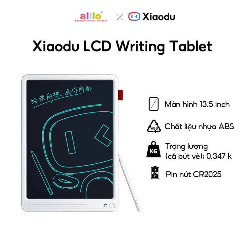 Bảng Vẽ Thông Minh Alilo Magic LCD Writing Tablet MFXHB - 13.5 inch - Đồ chơi giáo dục cho bé - Hàng chính hãng