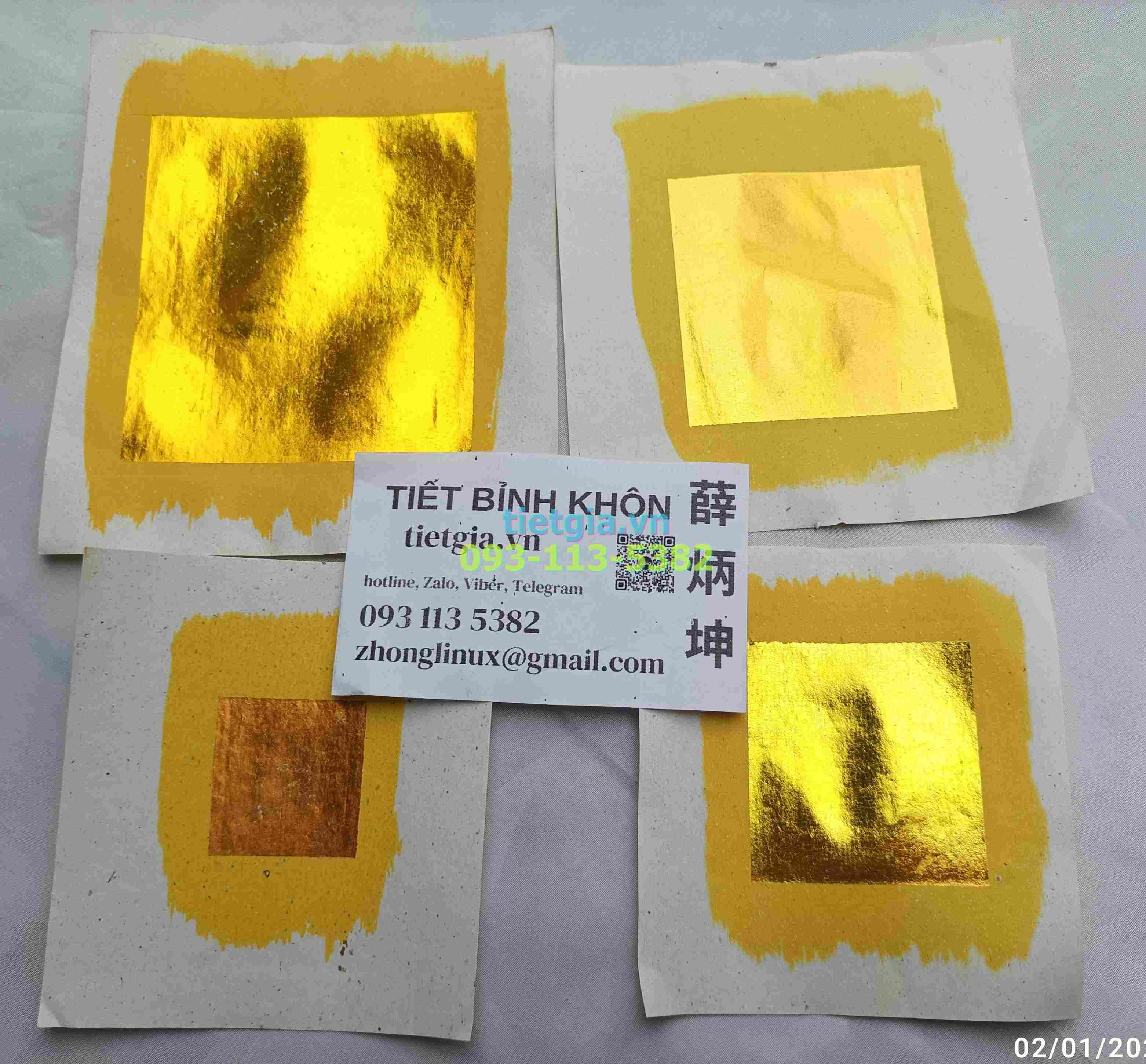Xấp 56/78/74 tờ giấy vàng vuông 4 loại