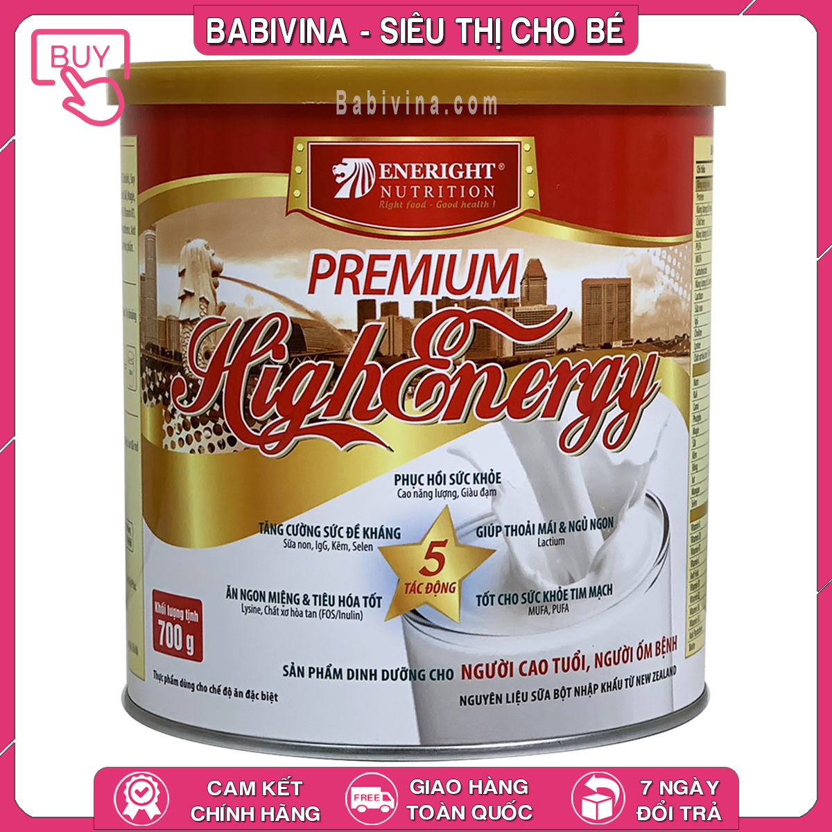[CHÍNH HÃNG] Sữa Premium High Energy 700g | Dinh Dưỡng Cho Người Cao Tuổi, Người Ốm, Bệnh Nhân Cần Phục Hồi Nhanh (HIGHENERGY)
