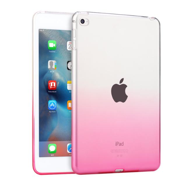 Ốp lưng bao da dẻo cao cấp pha màu 3D Hồng cho Ipad new 2017/2018 / ipad mini 1,2,3 / ipad mini 4 / ipad 2,3,4/ ipad air / ipad 5/ ipad air 2 / ipad 6 / ipad pro 9.7 / ipad 7