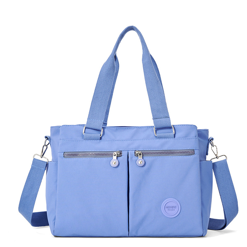 GStar Large Capacity Commuter Tote Bag Women's 2026 New Nylon Crossbody Cloth Bag Lightweight Casual Work Travel Shoulder Bag Simple Multi-layer Handbag Single Shoulder Slant Bag Ready Stock - 8