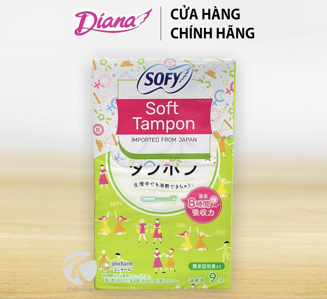 Băng vệ sinh Sofy Soft Tampon Super gói 9 ống (Hàng nhập khẩu)