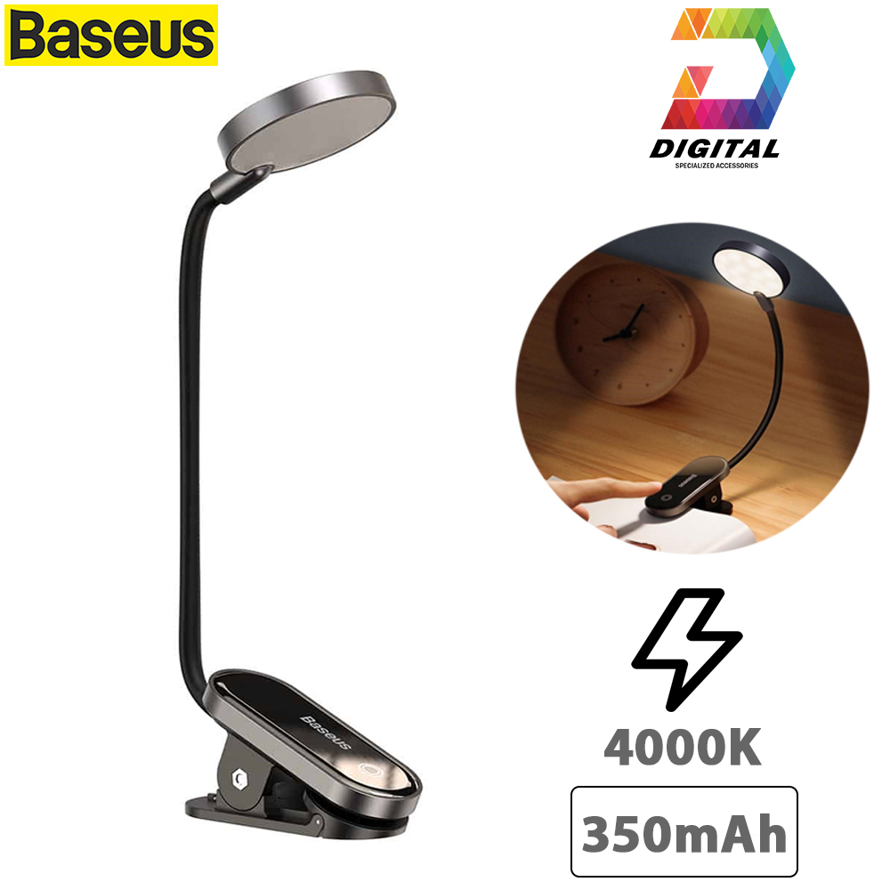 Đèn kẹp đọc sách / hỗ trợ làm việc baseus mini clip lamp chính hãng