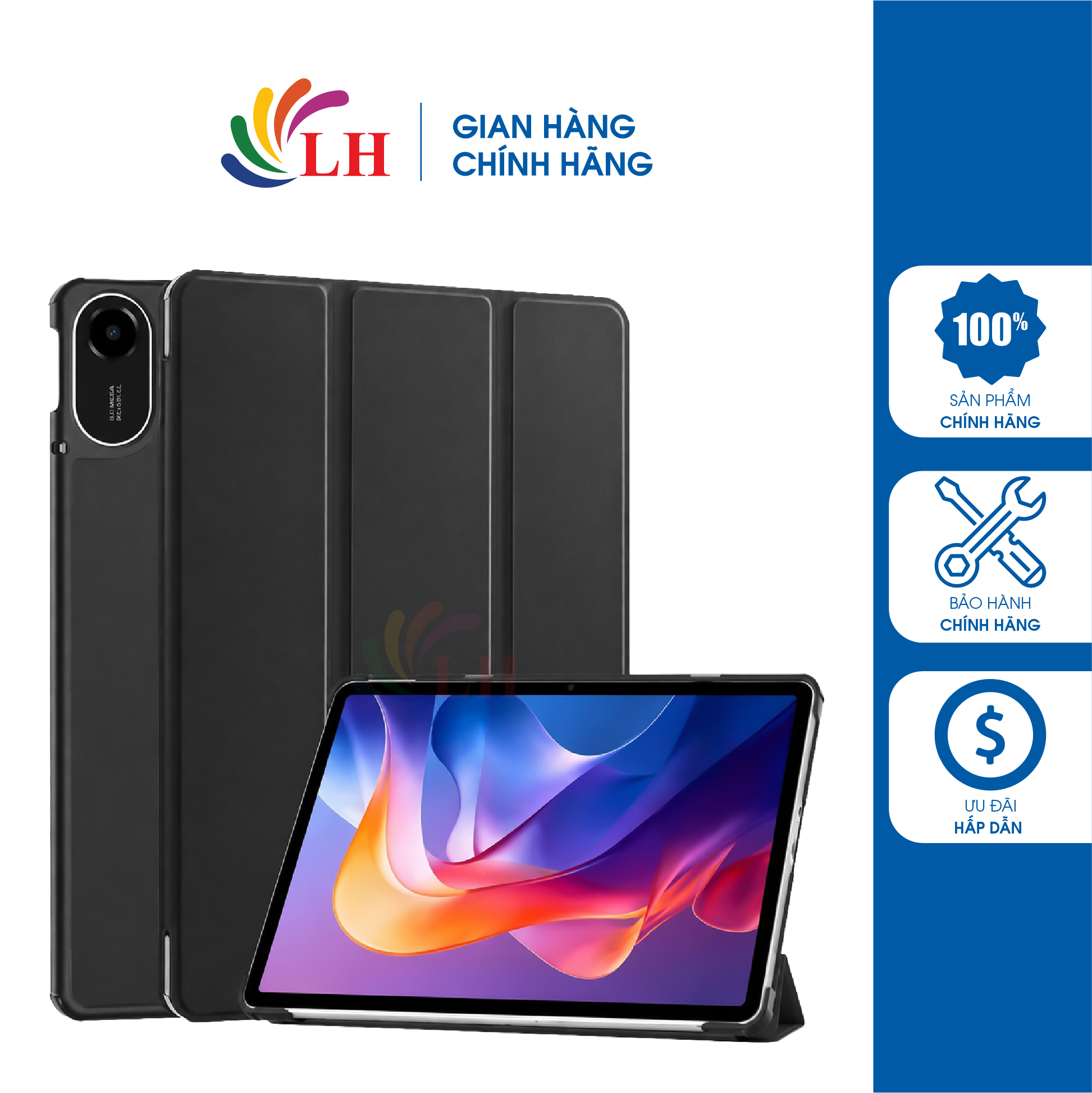 Máy tính bảng Xiaomi Redmi Pad 2 Bundle 11" Wifi (8GB/256GB/Bao da) - Hàng chính hãng - Màn hình 11 inch 2.5K, Chip MediaTek Helio G100-Ultra, Pin 9000mAh dùng bền bỉ