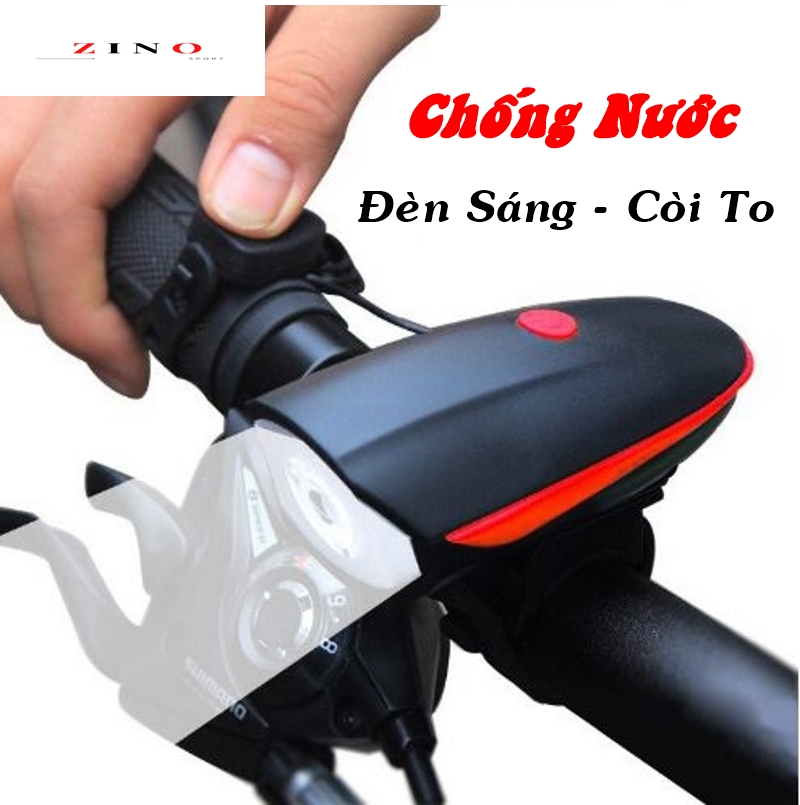 Đèn xe đạp thể thao siêu sáng, có còi, pin sạc usb, chống nước, phụ kiện xe đạp