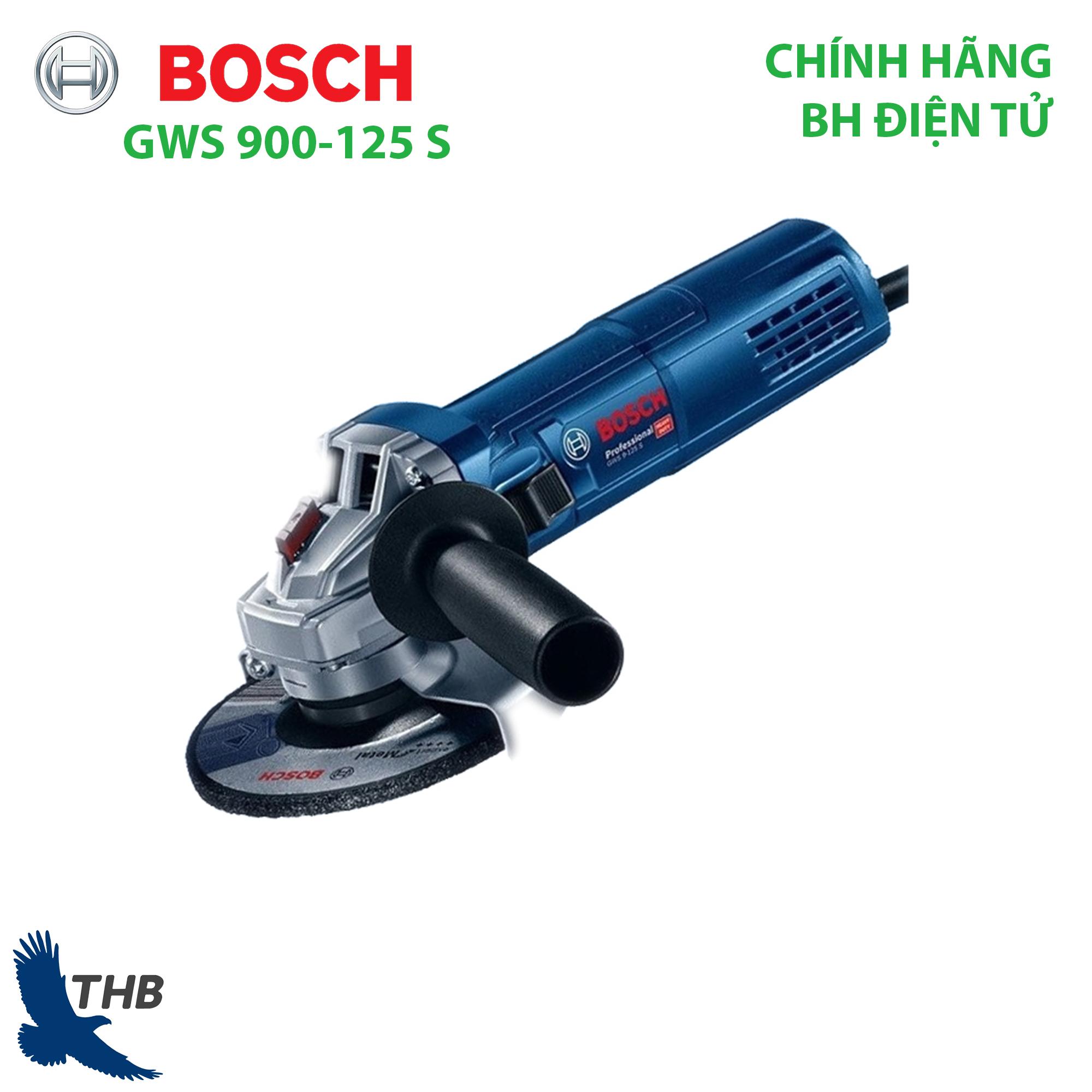 Máy mài góc Bosch GWS 900-125S Công tắc đuôi Công suất 900W đá 125mm Bảo hành điện tử 12 tháng