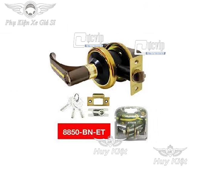 Ổ khóa cửa tròn tay gạt cao cấp huun dai 885bn-et ms3210