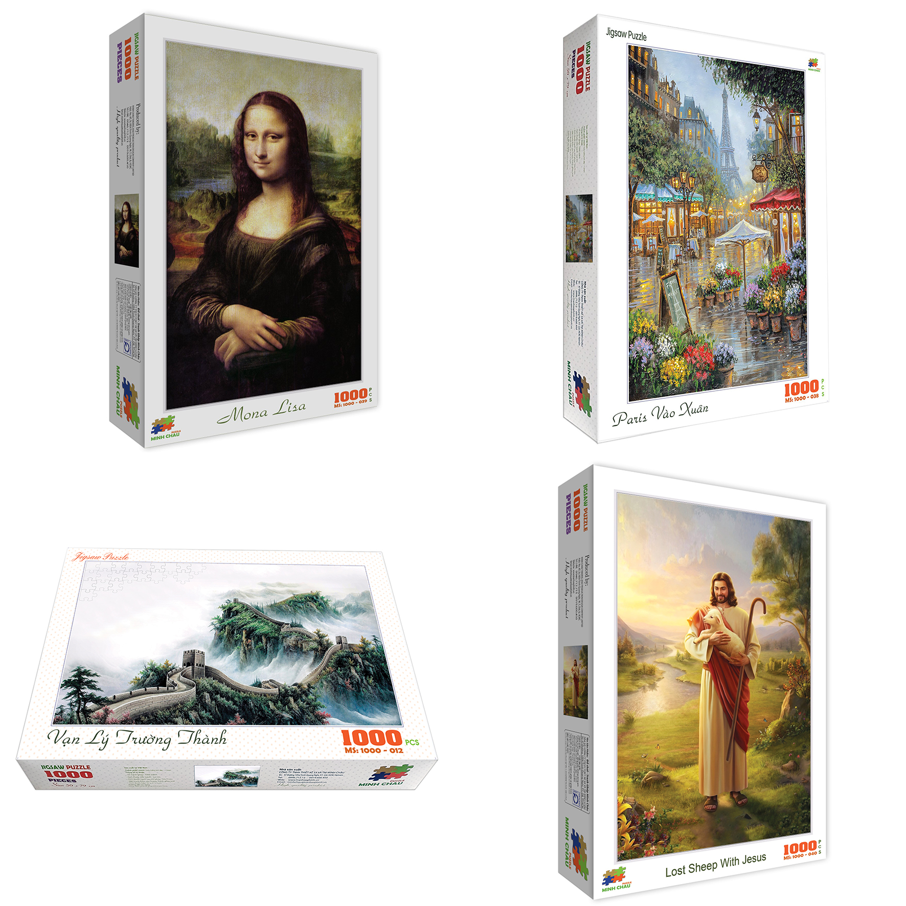 Bộ sưu tập tranh ghép 1000 mảnh - Chủ đề Tranh nghệ thuật