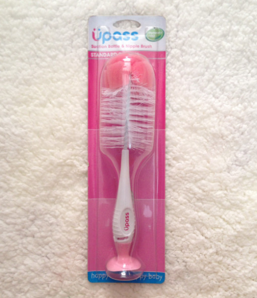 [Chính hãng]_Bộ cọ rửa bình sữa, núm ti UPASS có đế hút chân không, không BPA / UP7004N, sản xuất tại Thái Lan