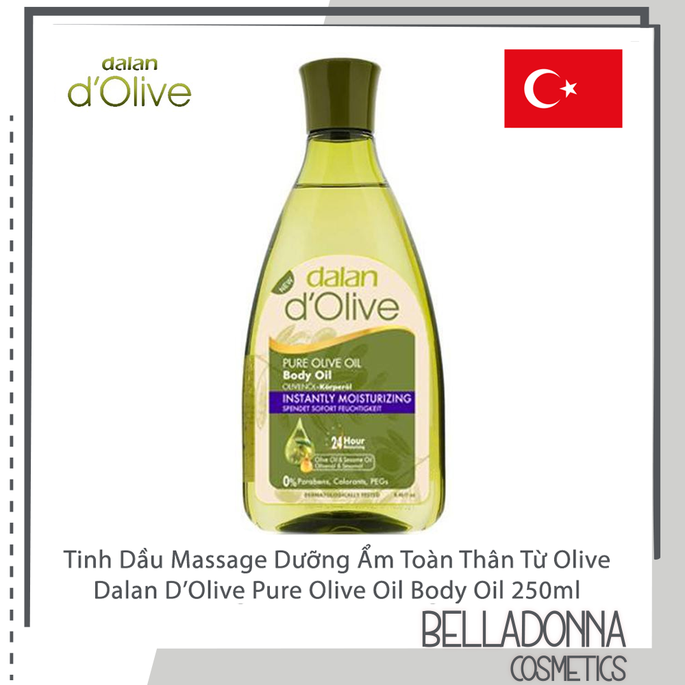 [CHÍNH HÃNG] Tinh dầu massage dưỡng ẩm toàn thân từ ô liu Dalan D’Olive Olive oil Body Oil 250ml