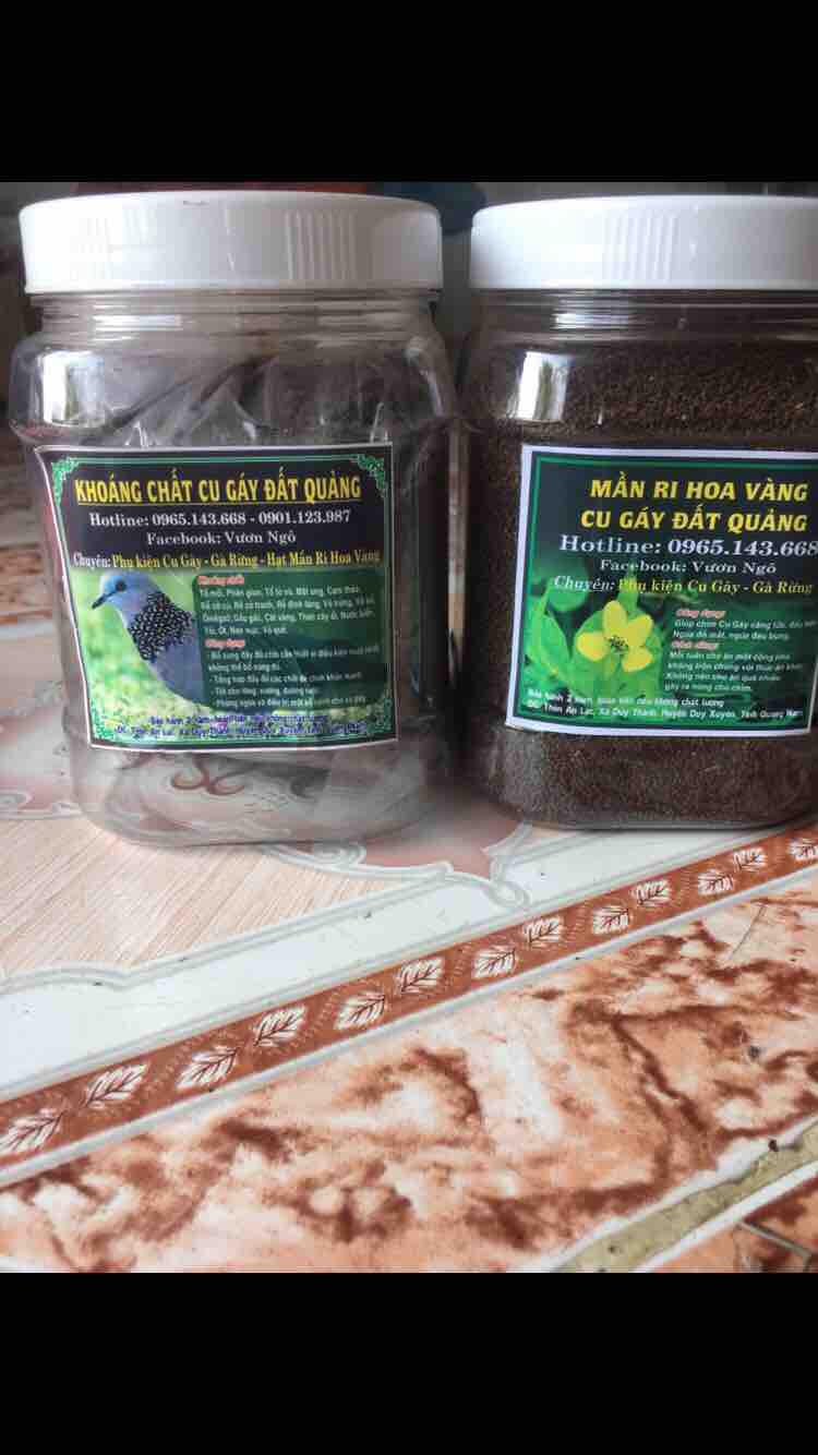 Combo 0,5 khoáng chất cu gáy 0,5 mần ri hoa vàng