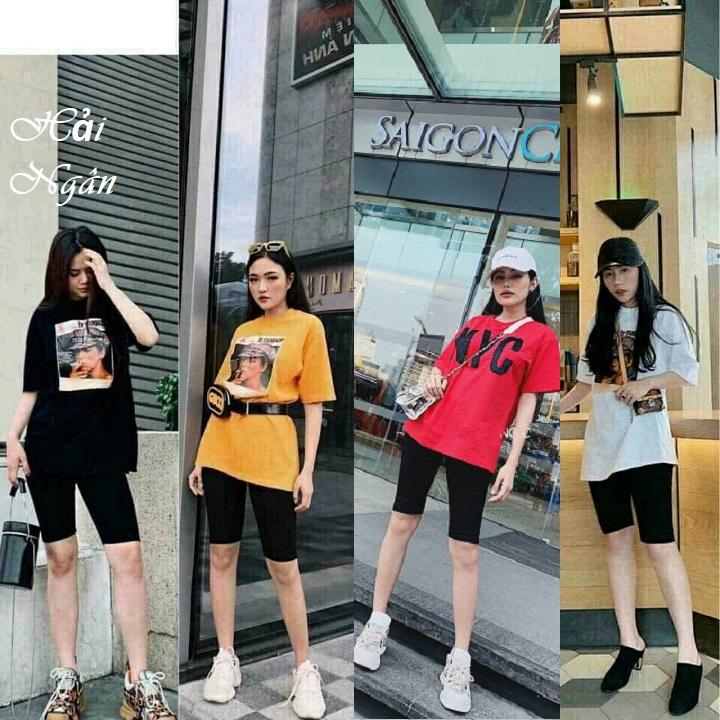 Quần Legging đùi nữ HIT HOT, legging pants short thiết kế ôm sát, chất vải thun co dãn mặc mát, kiểu dáng unisex dễ phối
