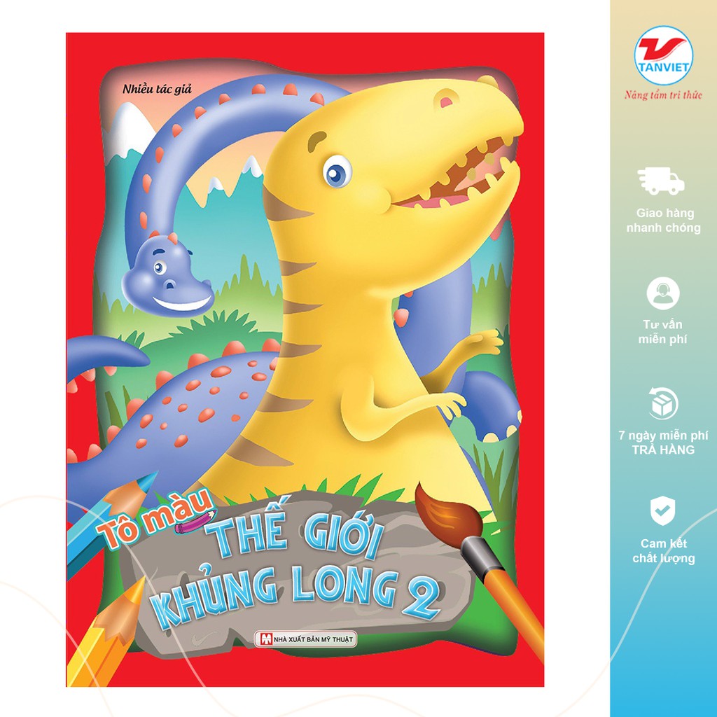Tân việt - sách - tô màu thế giới khủng long 2