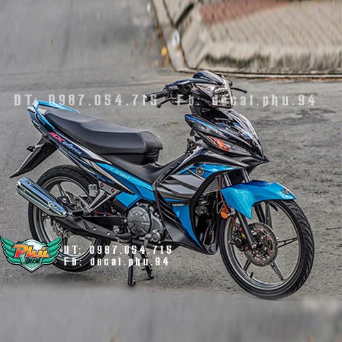 Tem rời Ex 135 Mx Chế Đen Xanh 2|Mẫu mã đa dạng|Chi tiết sắc nét|Nhận làm Tem rời theo Yêu Cầu