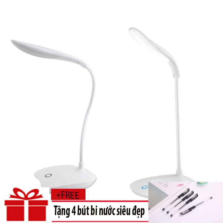 Đèn Led chống cận thị tich điện cảm ứng - Đèn Led chống cận thị cảm biến - Đèn led cảm ứng để bàn học làm việc chống cận thị -Đèn Học Sinh Chống Cận +Tặng 4 bút bi nước siêu đẹp