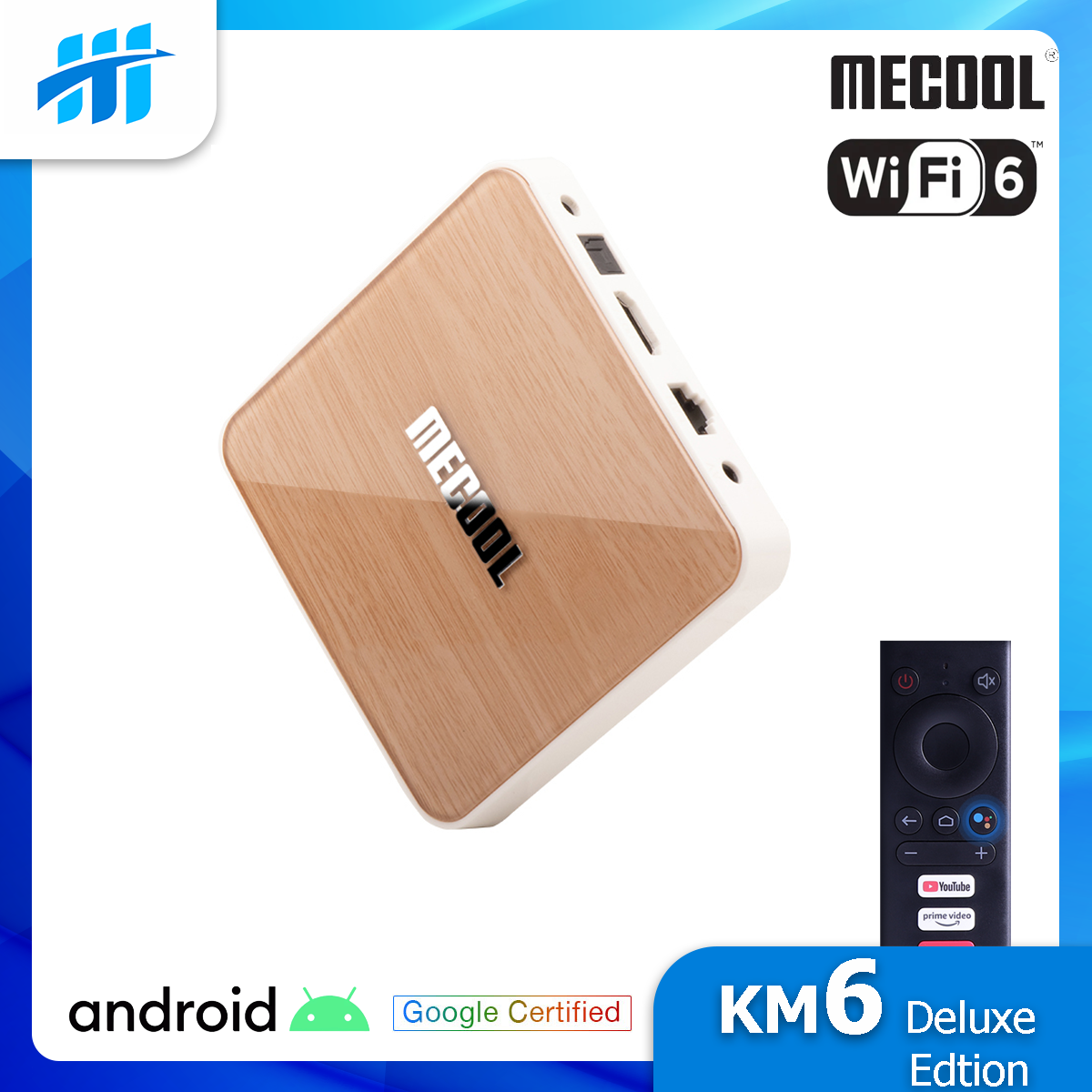 Android TV Box Mecool KM6 Luxury - Amlogic S905X4 AndroidTV 10 CE Ram 4GB Bộ nhớ trong 32GB Wifi 6