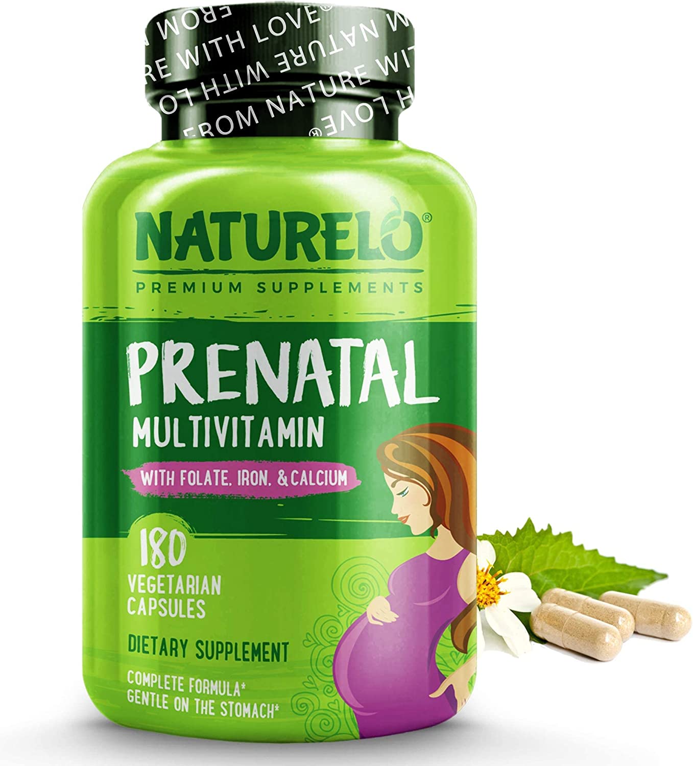 Vitamin khoáng chất cho mẹ bầu 180 viên - folate 800mcg - d3 k2 - naturelo prenatal - txnm
