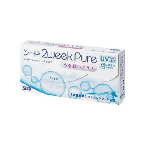 [1 piece] Kính áp tròng 2 tuần không màu SEED 2weekPure UP Made in Japan