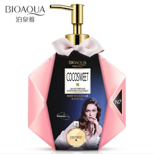 Sữa tắm dưỡng ẩm trắng da hương nước hoa Pháp Bioaqua hàng nội địa Trung siêu thơm dai - M601