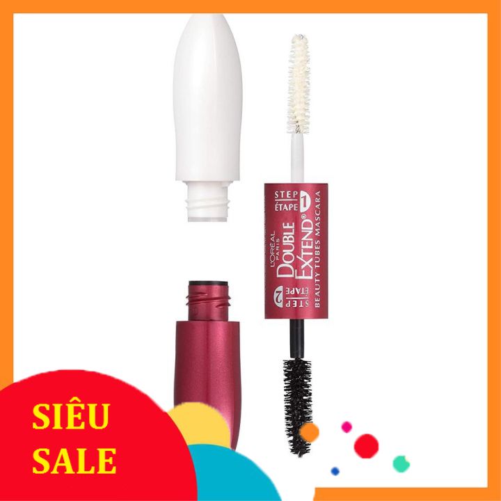 MASCARA 2 ĐẦU LOREAL PARIS DOUBLE EXTEND BEAUTY TUBES