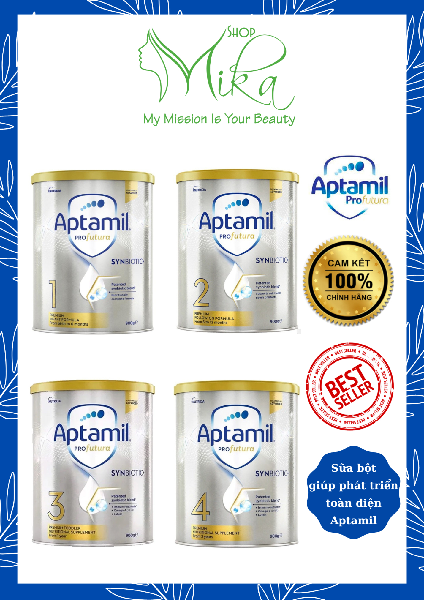 Sữa Aptamil Profutura Synbiotic Úc 900 gram