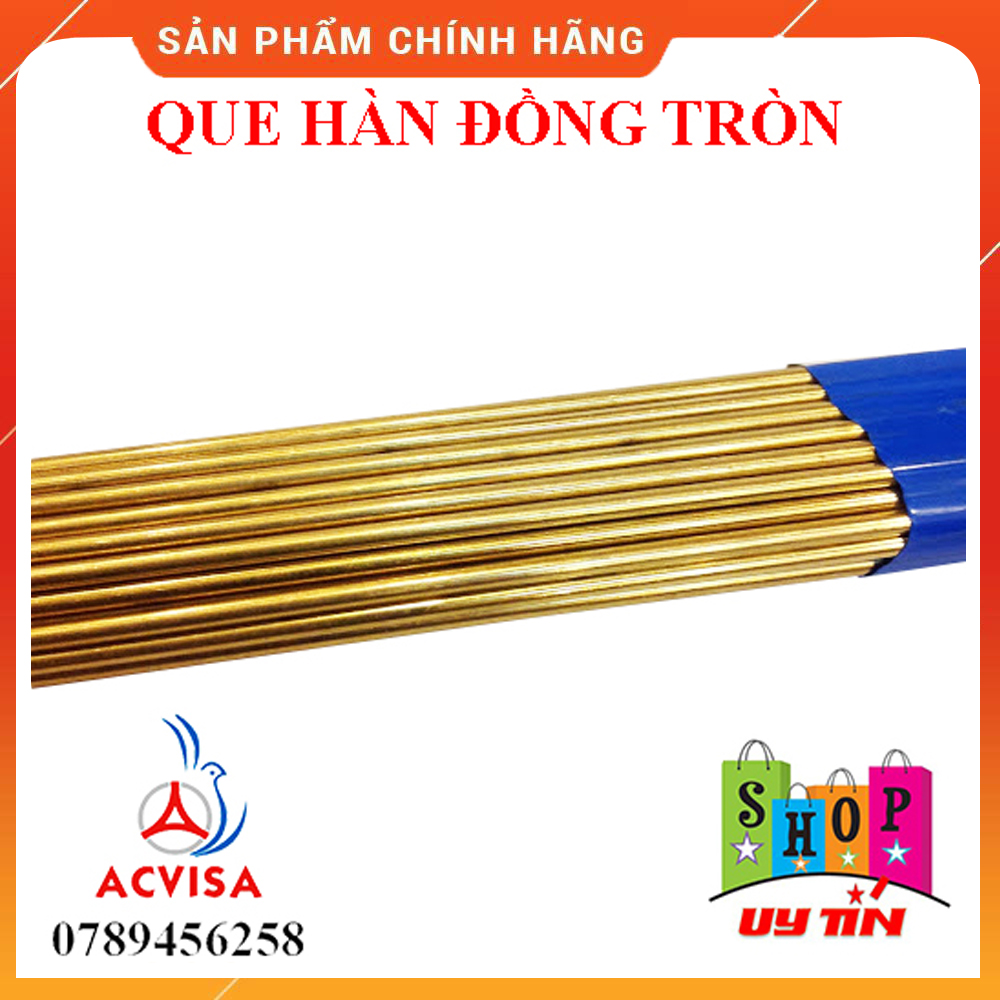 Que hàn đồng vàng tròn