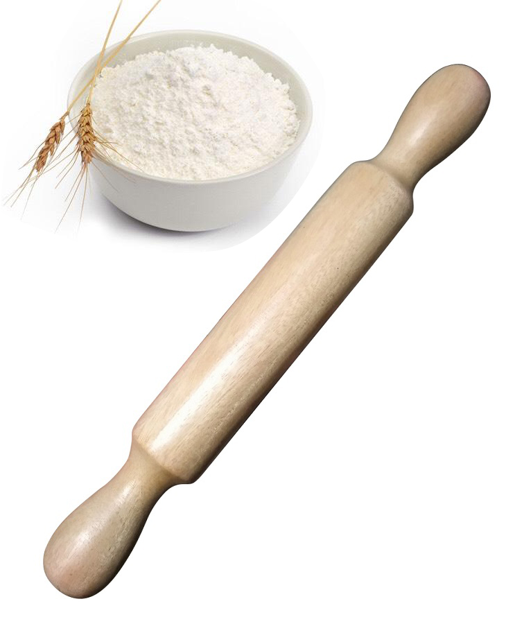 Cán bột gỗ có tay cầm size 30cm