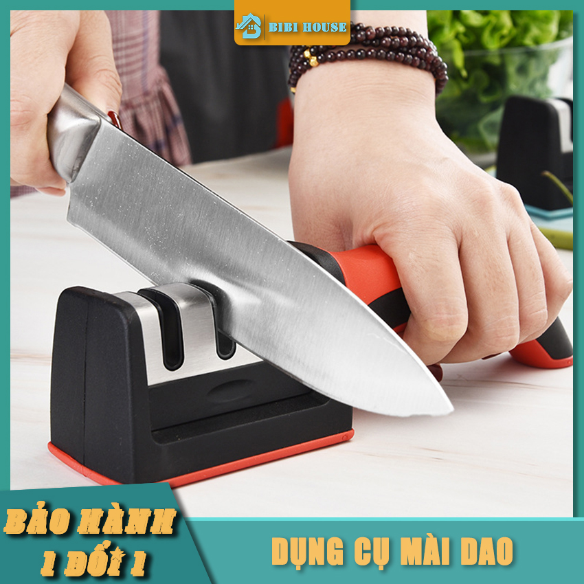 Dụng Cụ Mài Dao Kéo 3 Ngăn 3 Cấp Độ Cầm Tay Anabi - Đồ Mài Dao Nhanh Tiện Lợi Lưỡi Mài Chắc Chắn Hợp Kim Vonfram, Kim Cương, Ceramic