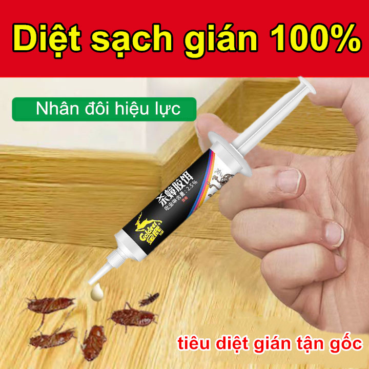 Gel Mồi Gián Gián 10g Ít Độc Hiệu Quả Sử Dụng Tại Nhà An Toàn Cho Nhà Vệ Sinh Nhà Bếp Kiểm soát côn trùng gây hại