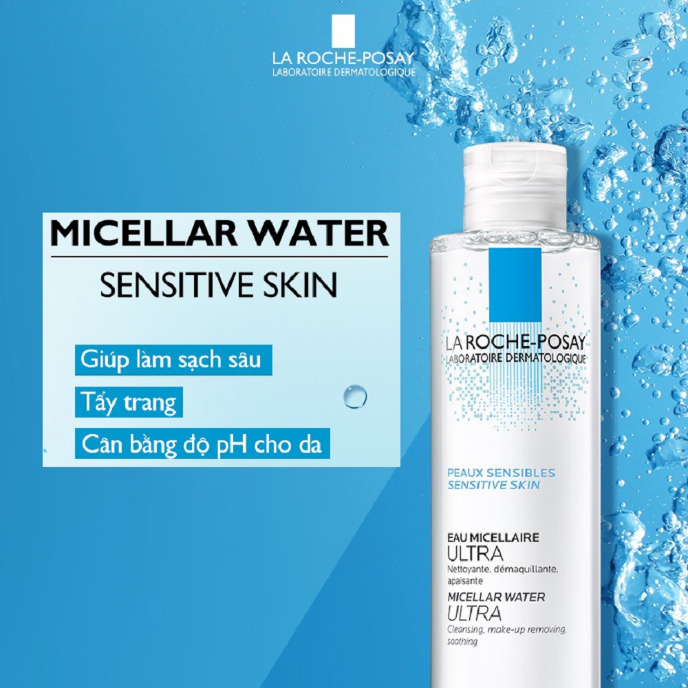 Nước tẩy trang la roche posay 400ml da dầu da nhạy cảm - muse house