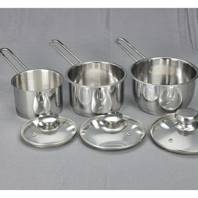 Quánh 3 đáy inox cao cấp size 14 cm