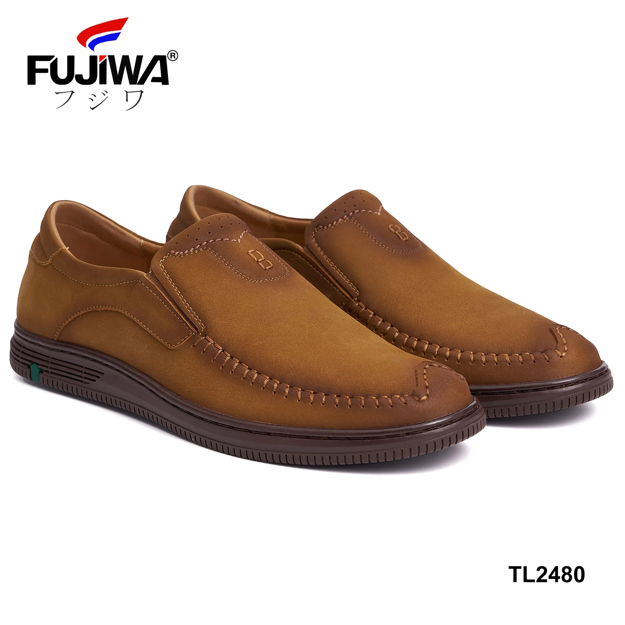 Giày Lười Da Bò Nam Fujiwa - TL2480. Da thật Cao Cấp loại đặc biệt. Giày