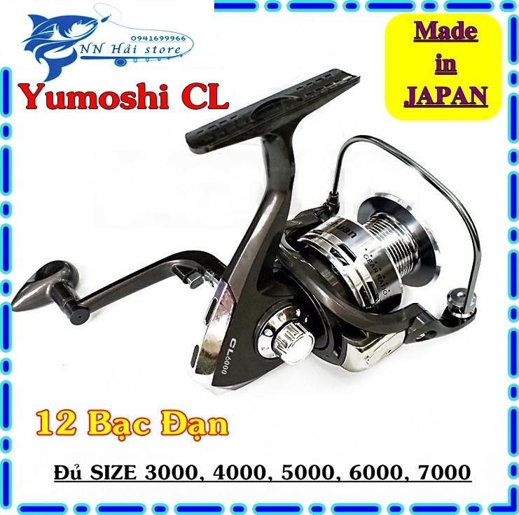 Máy câu cá yomoshi cl, may cau ca shimano gia re, đủ size ; 3000, 4000, 5000, 6000, 7000, máy câu cá penn full kim loại