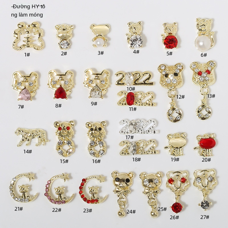 20 mẫu charm nail đẹp mới cho năm 2022 - Charm gắn móng tuyển chọn HOT