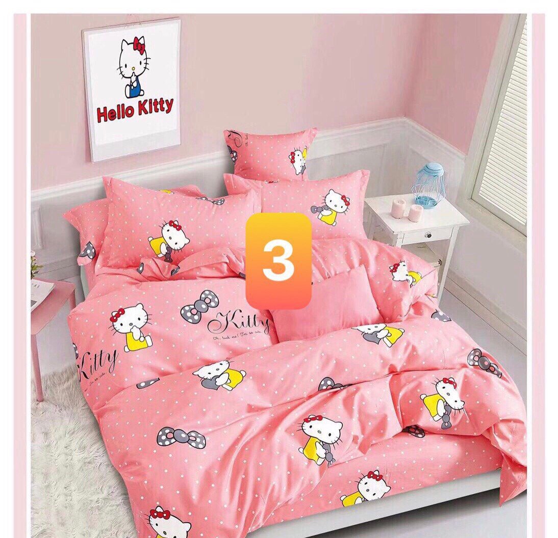 Bộ ga giường cotton cao cấp 4 món