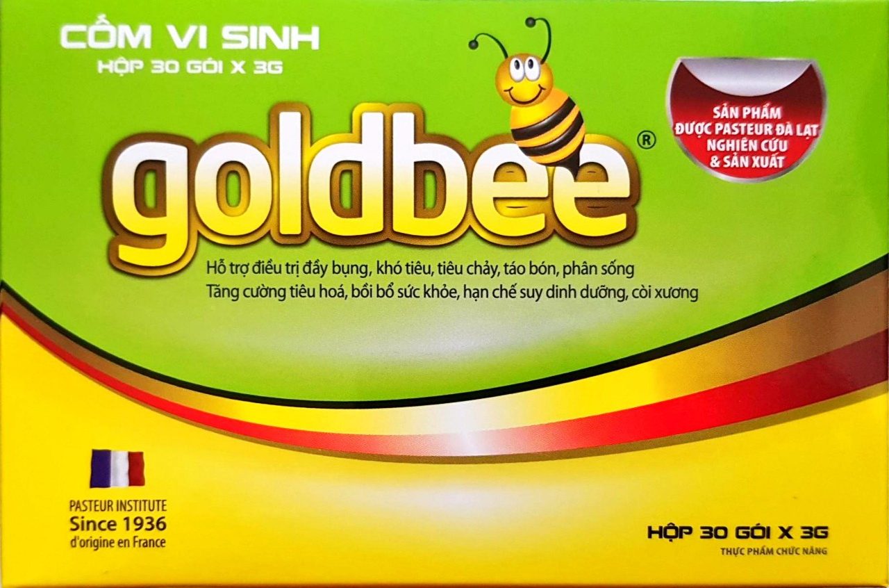 Cốm vi sinh goldbee - bổ sung vitamin, lợi khuẩn, cân bằng hệ vi sinh đường ruột, không còn khó tiêu, bé yêu mau lớn - hộp 30 gói