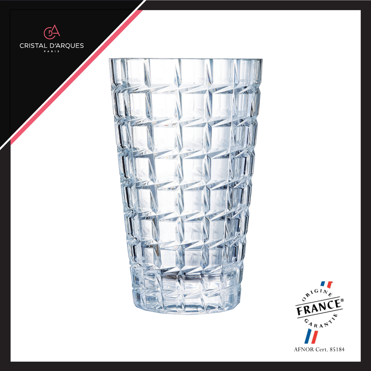 Bình hoa pha lê cristal d'arques collectioneur 27cm - lucol8279
