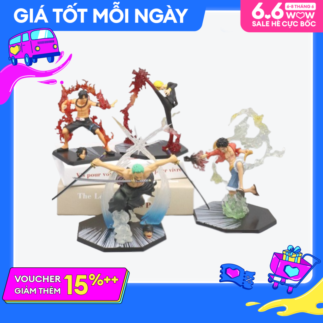 Mô hình One Piece Luffy Zoro Ace Sanji F.zero hàng figure one piece