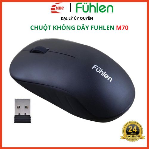 Chuột máy tính không dây Fuhlen M70 - Hàng chính hãng, bảo hành 2 năm