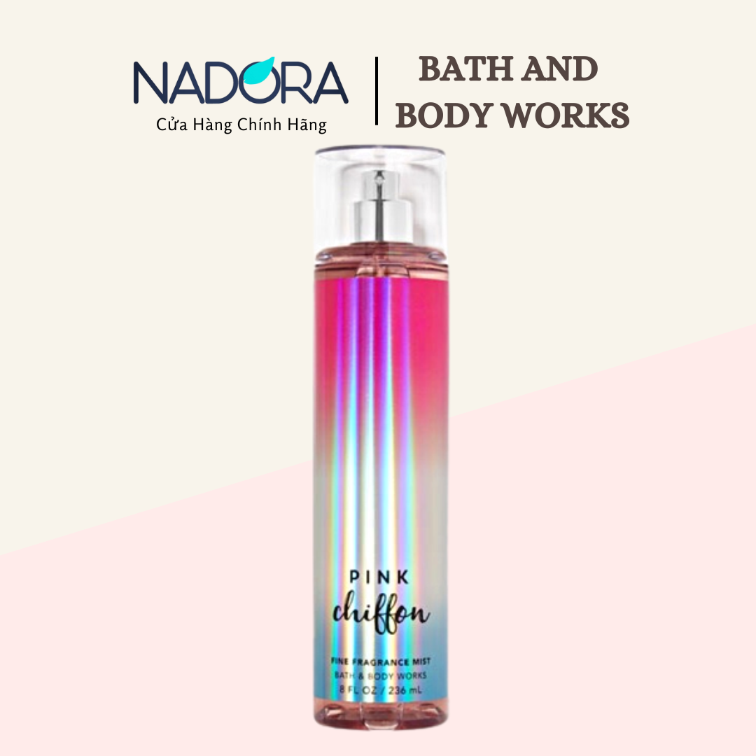 Xịt Thơm Toàn Thân Bath and Body Works Pink Chiffon Body Mist