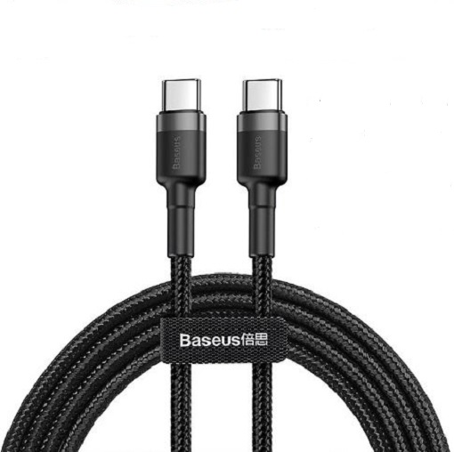 Cáp sạc baseus cafule series 60w type-c pd2.0 cable type-c to type-c, sạc nhanh 3.0, truyền dữ liệu tốc độ cao 480mbps