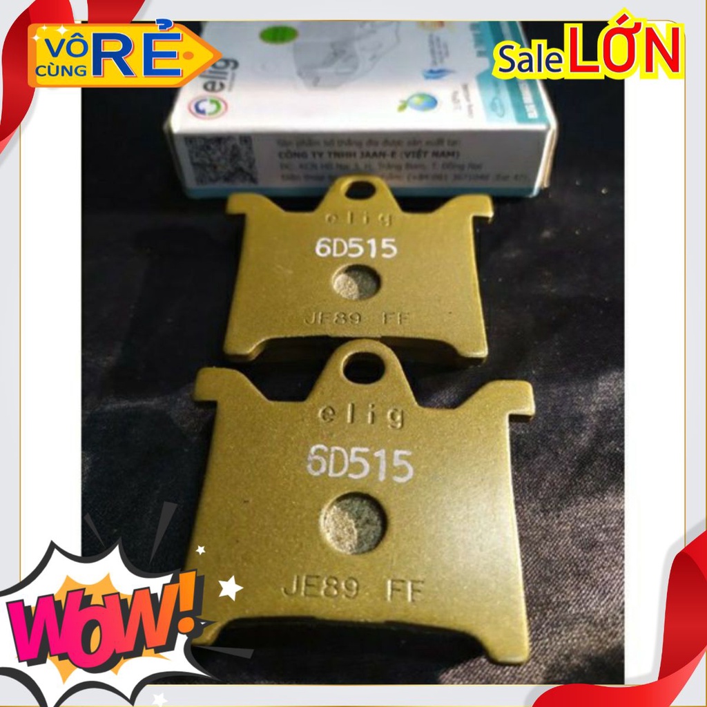 Bố thắng trước Spacy 100 VN, TQ 2 ii hiệu ELIG (má phanh đĩa dĩa cho xe máy Honda)