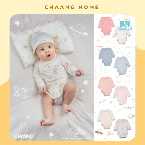 Set bodychip dài tay cho bé sơ sinh Chaang Cosmos