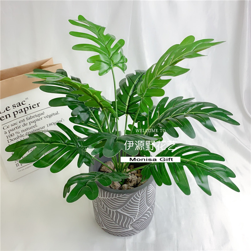 Cây Giả - Cây Lá Lượt Decor Trang Trí Chụp Hình Sống Động Monisa Gift