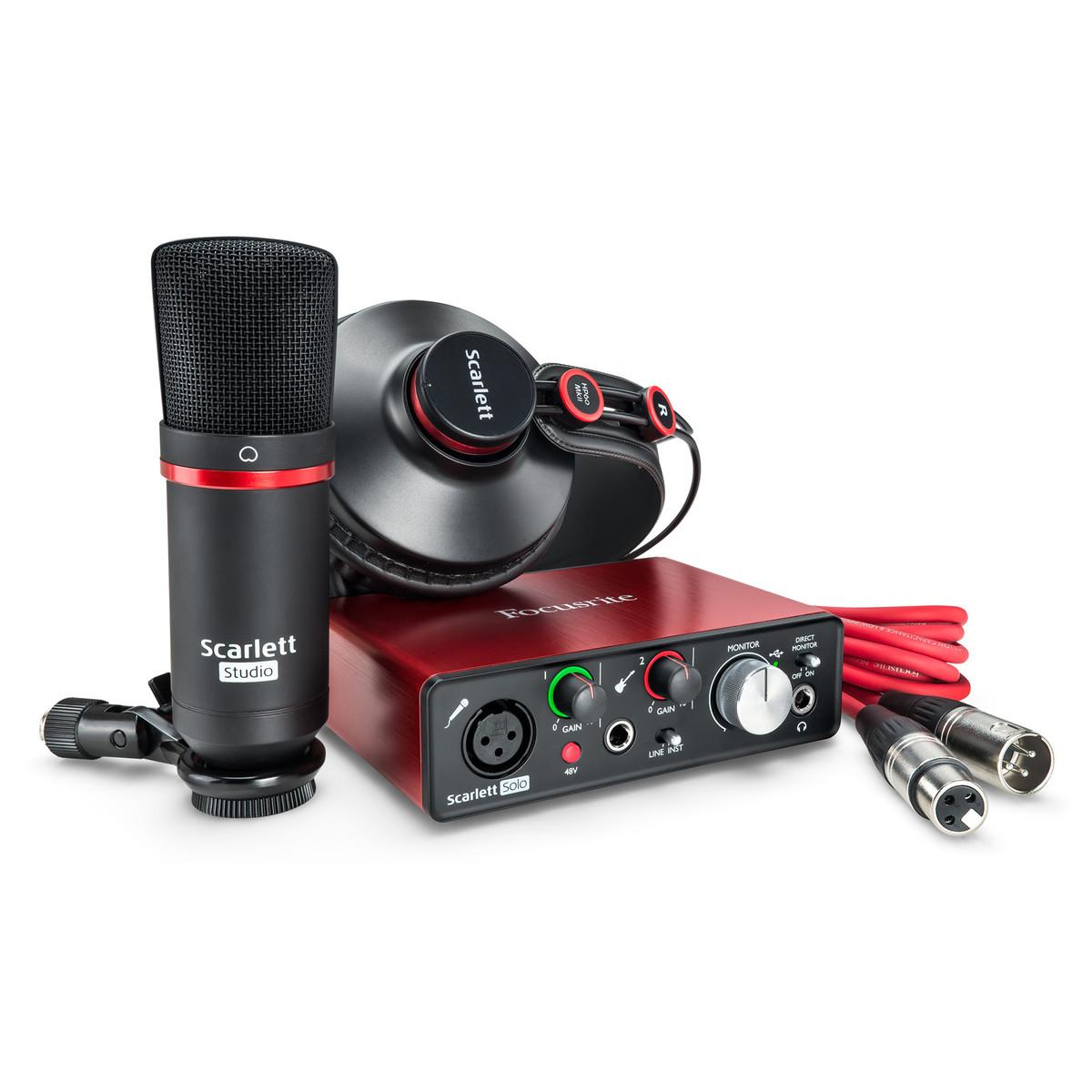 Focusrite Scarlett Solo Studio - Combo phòng thu cá nhân