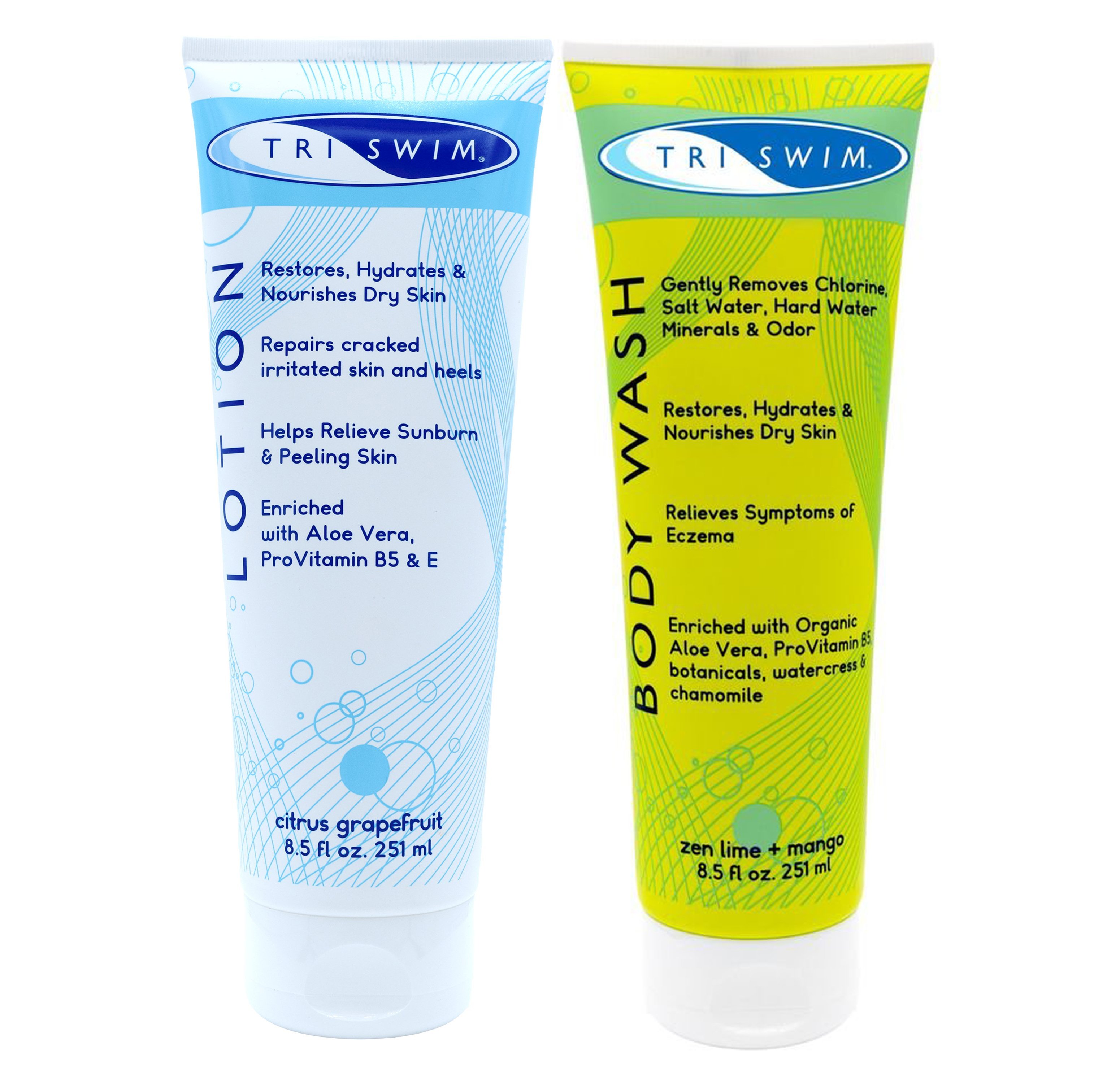 Combo Dầu Tắm và Sữa Dưỡng Da TRISWIM 251 ml loại bỏ CLO và dưỡng ẩm cho da mềm sáng bóng chống khô da sạm da