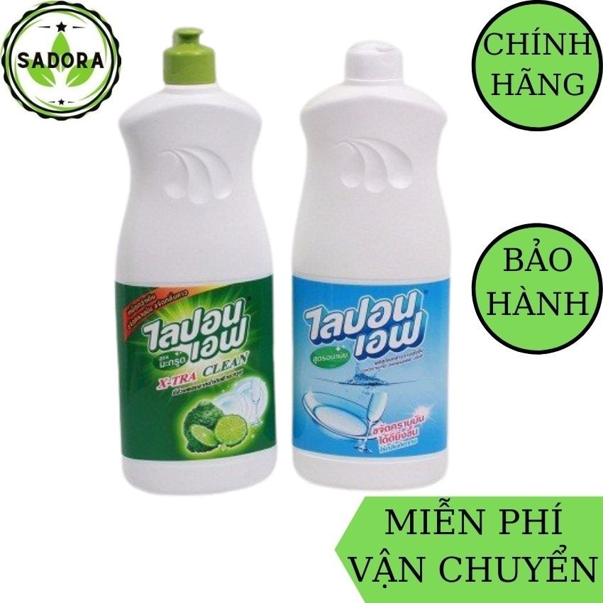 [FreeShip] Nước Rửa Chén Lipon 800ml Thái Lan SADORA với chiết xuất từ thiên nhiên, hương thơm nhẹ nhàng, không làm bong chóc da tay, tẩy rửa sạch mùi trên chén bát