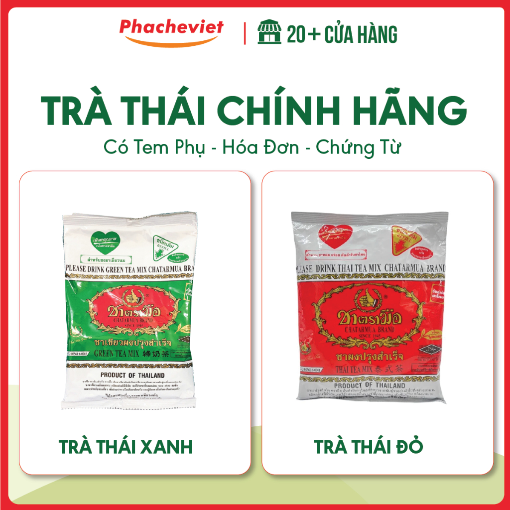 Trà thái xanh, trà thái đỏ chatarmua brand